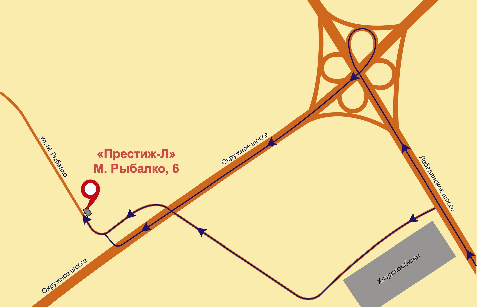 Карта к Престиж-Л